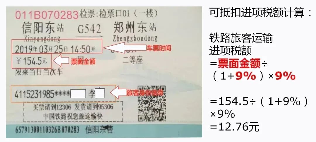 关注：9月1日起，火车票可抵扣进项了！